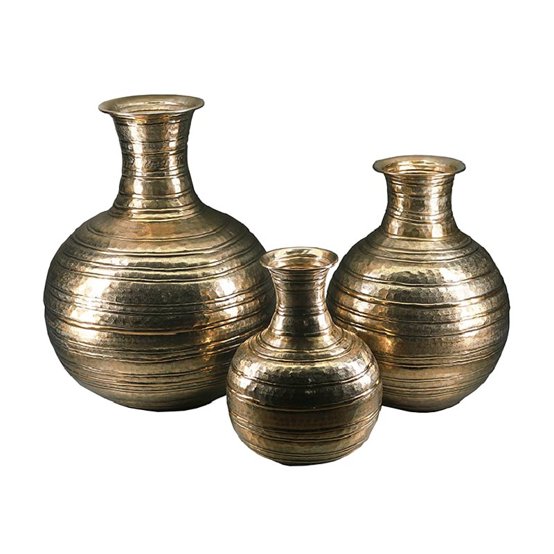 Le Forge Pot Belly Vase - Antique Gold | Koop.co.nz