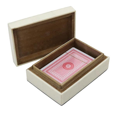 Le Forge Single Resin Playing Card Box - Ace White | Koop.co.nz