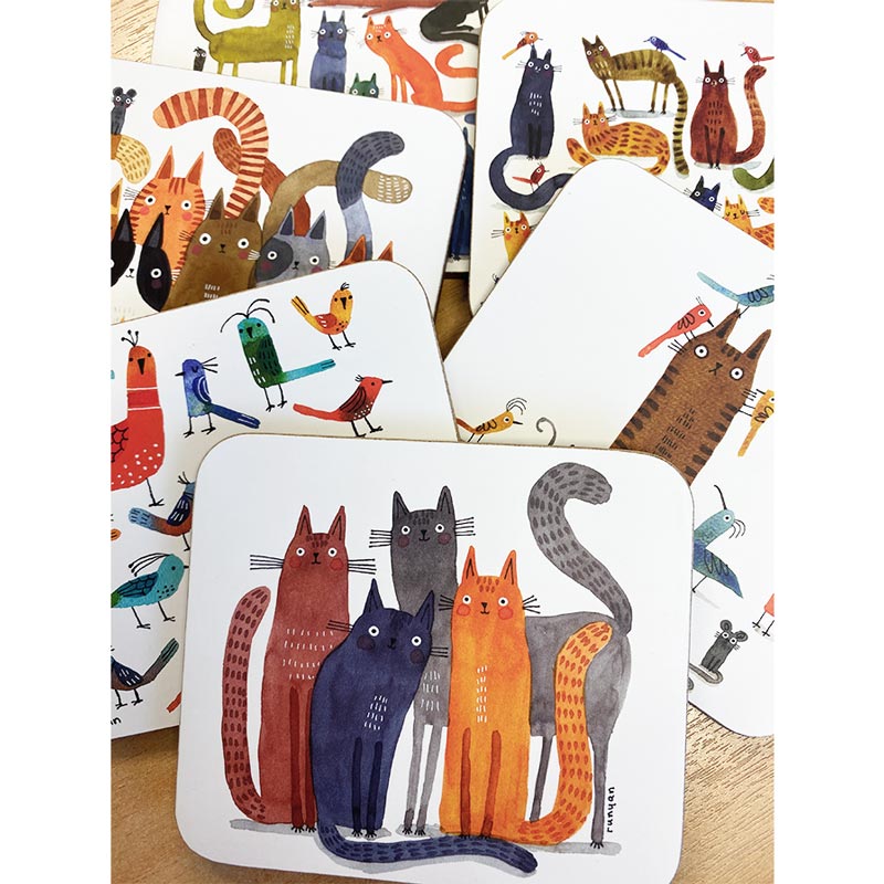 Ashdene Quirky Cats Placemat Set/6 Shop Placemats NZ KOOP — Koop