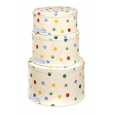 Emma Bridgewater Polka Dot Round Cake Tin Set/3 | Koop.co.nz