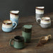 Leaf & Bean Reactive Glaze Roma Mug - Green | Koop.co.nz
