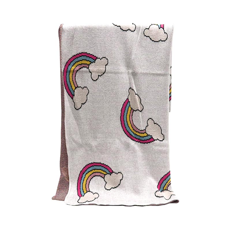 Le Baby Throw Blanket Rainbows Cotton Baby Blankets NZ Baby