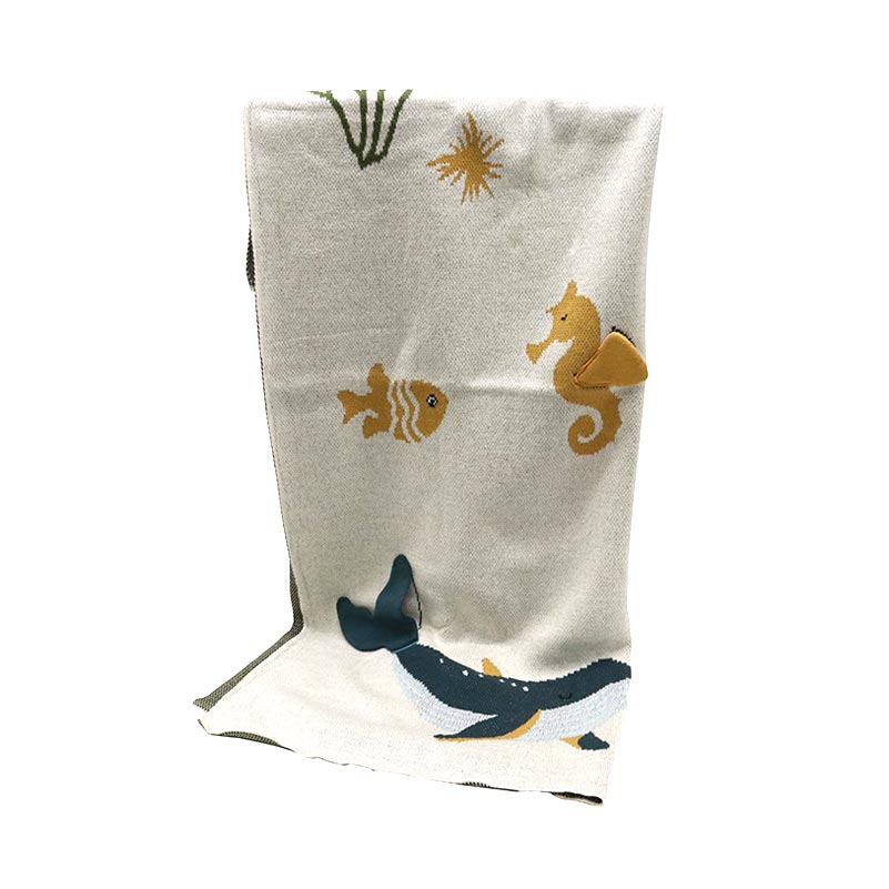 Le Baby Throw Blanket 3D Ocean Cotton Baby Blankets NZ Baby