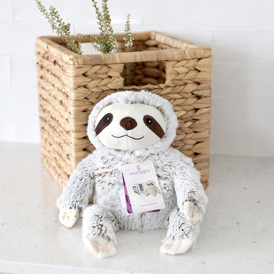 Warmies Heatable Weighted Plush Animal - Marshmallow Sloth | Koop.co.nz