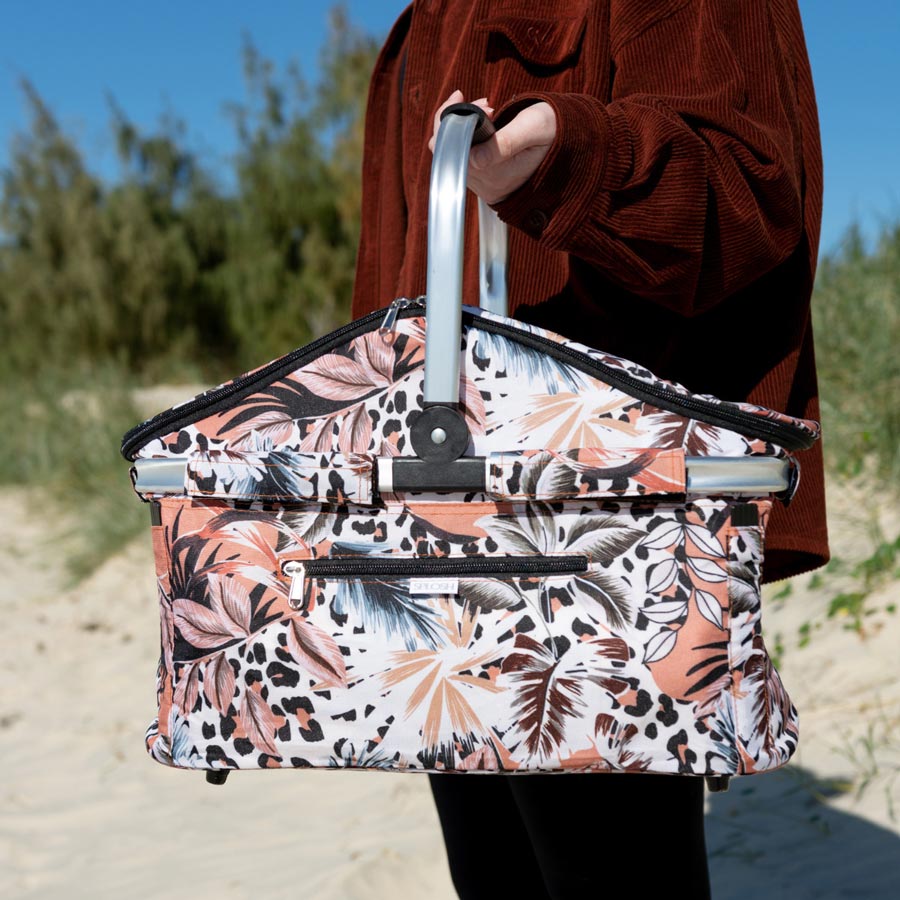 Splosh Collapsible Picnic Basket Leopard Picnic Baskets NZ KOOP — Koop