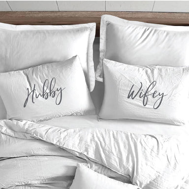 Splosh Hubby & Wifey Pillowcase Set | Koop.co.nz