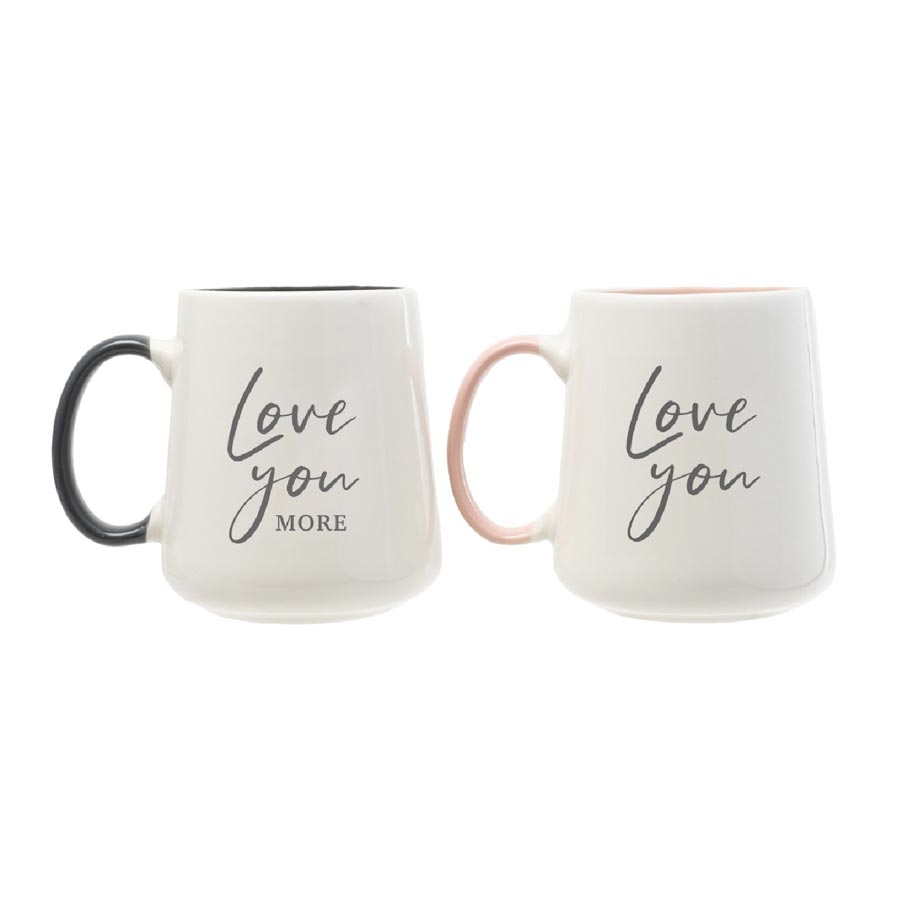 Splosh Couples Mug Set - Love You More | Koop.co.nz