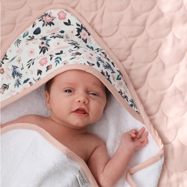 Burrow & Be Organic Cotton Baby Hooded Towel – Petite Clementine | Koop.co.nz
