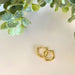 Queen Of The Foxes Petite Square Gold Sleeper Earrings | Koop.co.nz