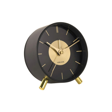 Karlsson Gold Disc Alarm Clock with Light | Koop.co.nz