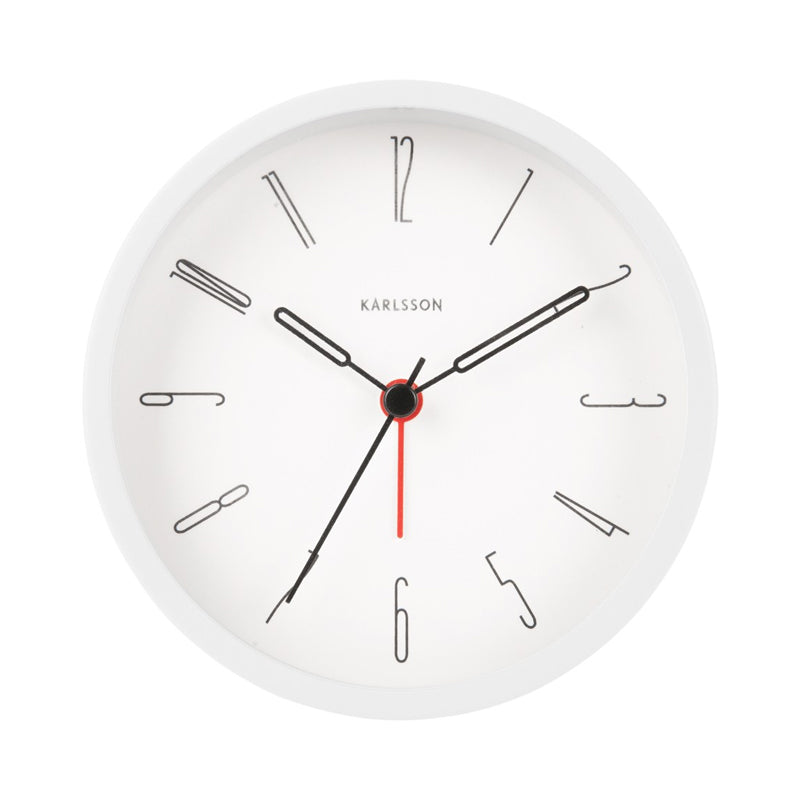 Karlsson Belle Alarm Clock - White | Koop.co.nz