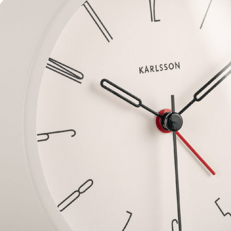 Karlsson Belle Alarm Clock - White | Koop.co.nz