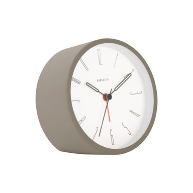 Karlsson Belle Alarm Clock - Warm Grey | Koop.co.nz
