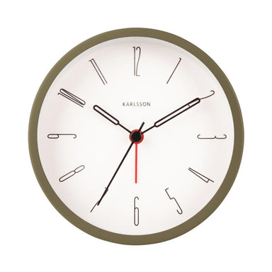 Karlsson Belle Alarm Clock - Moss Green | Koop.co.nz