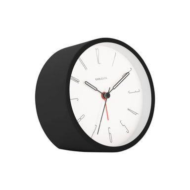 Karlsson Belle Alarm Clock - Black | Koop.co.nz