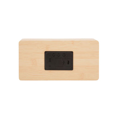 Karlsson Large Boxed LED Table / Alarm Clock - Light Wood | Koop.co.nz