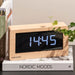 Karlsson Large Boxed LED Table / Alarm Clock - Light Wood | Koop.co.nz