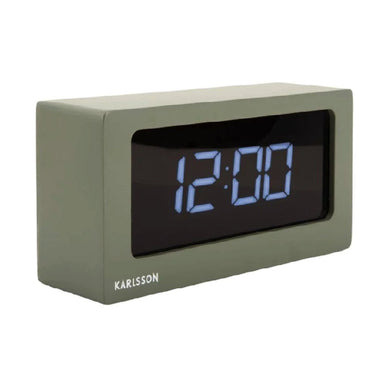Karlsson Large Boxed LED Table / Alarm Clock - Green | Koop.co.nz