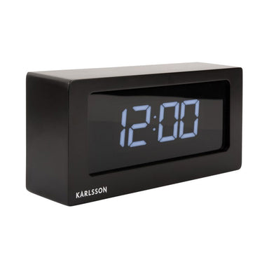 Karlsson Large Boxed LED Table / Alarm Clock - Black | Koop.co.nz