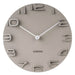Karlsson On The Edge Wall Clock - Grey Brown (42cm) | Koop.co.nz
