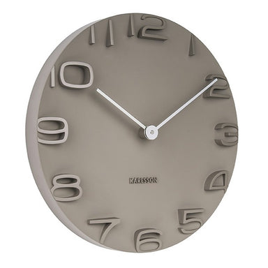 Karlsson On The Edge Wall Clock - Grey (42cm) | Koop.co.nz