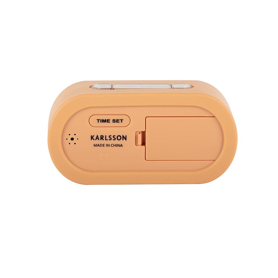 Karlsson Gummy Digital Alarm Clock - Soft Orange | Koop.co.nz