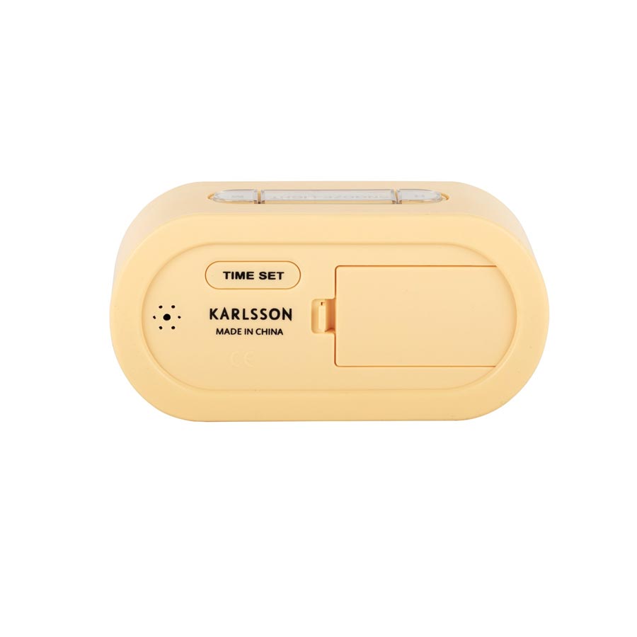 Karlsson Gummy Digital Alarm Clock - Soft Yellow | Koop.co.nz