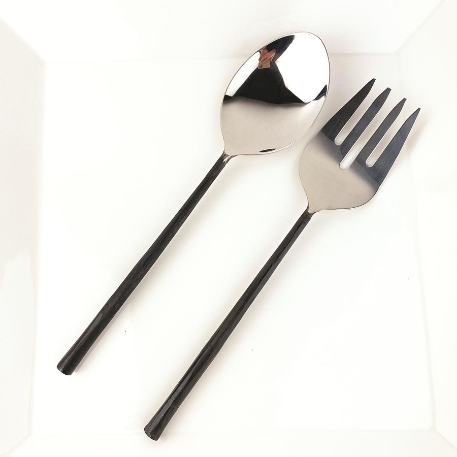 Salisbury Iron Sand Salad Servers (28cm) Serving Utensils NZ KOOP