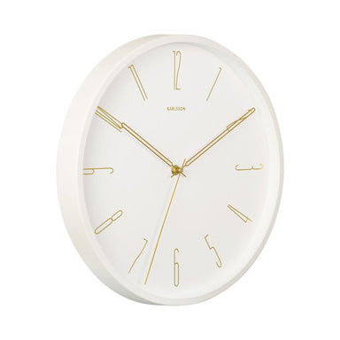 Karlsson Belle Numbers Wall Clock – White (35cm) | Koop.co.nz