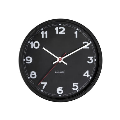 Karlsson New Classic Wall Clock - Small Black (20.5cm) | Koop.co.nz