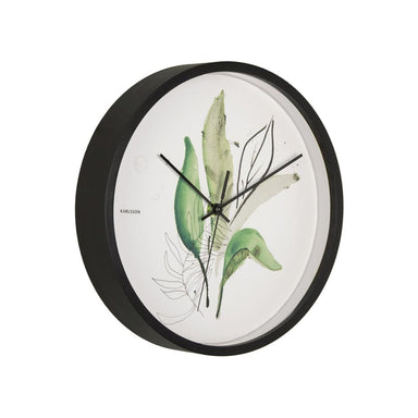 Karlsson Botanical Leaves Wall Clock (26cm) | Koop.co.nz