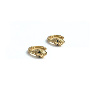 Lindi Kingi Snake Huggie Earrings - Gold | Koop.co.nz