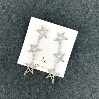 Lindi Kingi Star Of The Night Earrings - Silver | Koop.co.nz
