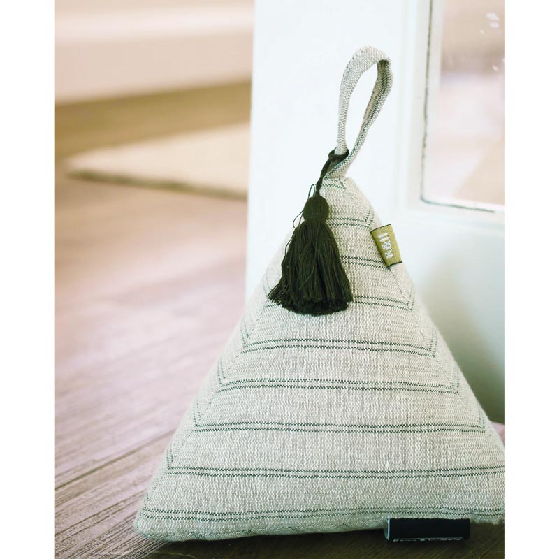 Raine & Humble Provincial Stripe Doorstop – Burnt Olive | Koop.co.nz
