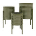Stoneleigh & Roberson Ridge Metal Planter Set/3 - Olive | Koop.co.nz