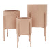 Stoneleigh & Roberson Arc Metal Planter Set/3 - Dusky Pink | Koop.co.nz