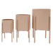 Stoneleigh & Roberson Arc Metal Planter Set/3 - Dusky Pink | Koop.co.nz