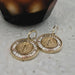Queen Of The Foxes Gold Disc Seraph Earrings | Koop.co.nz
