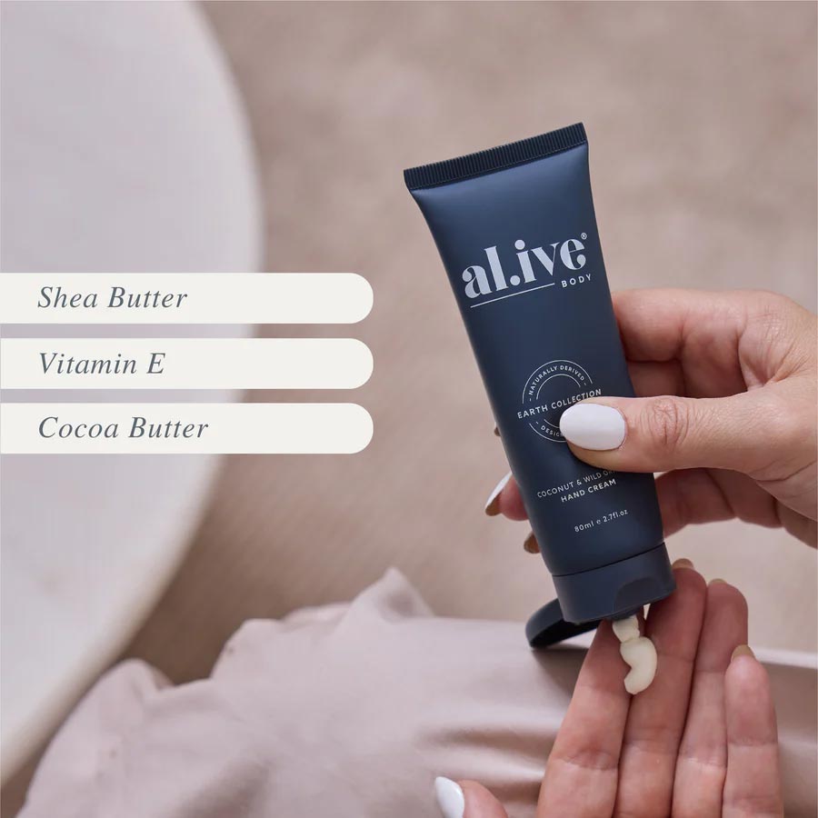 Al.ive Body Hand Cream - Coconut & Wild Orange (80ml) | Koop.co.nz