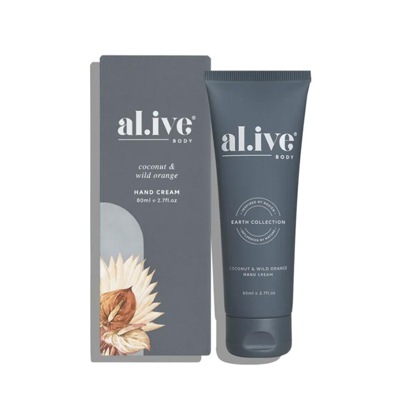 Al.ive Body Hand Cream - Coconut & Wild Orange (80ml) | Koop.co.nz