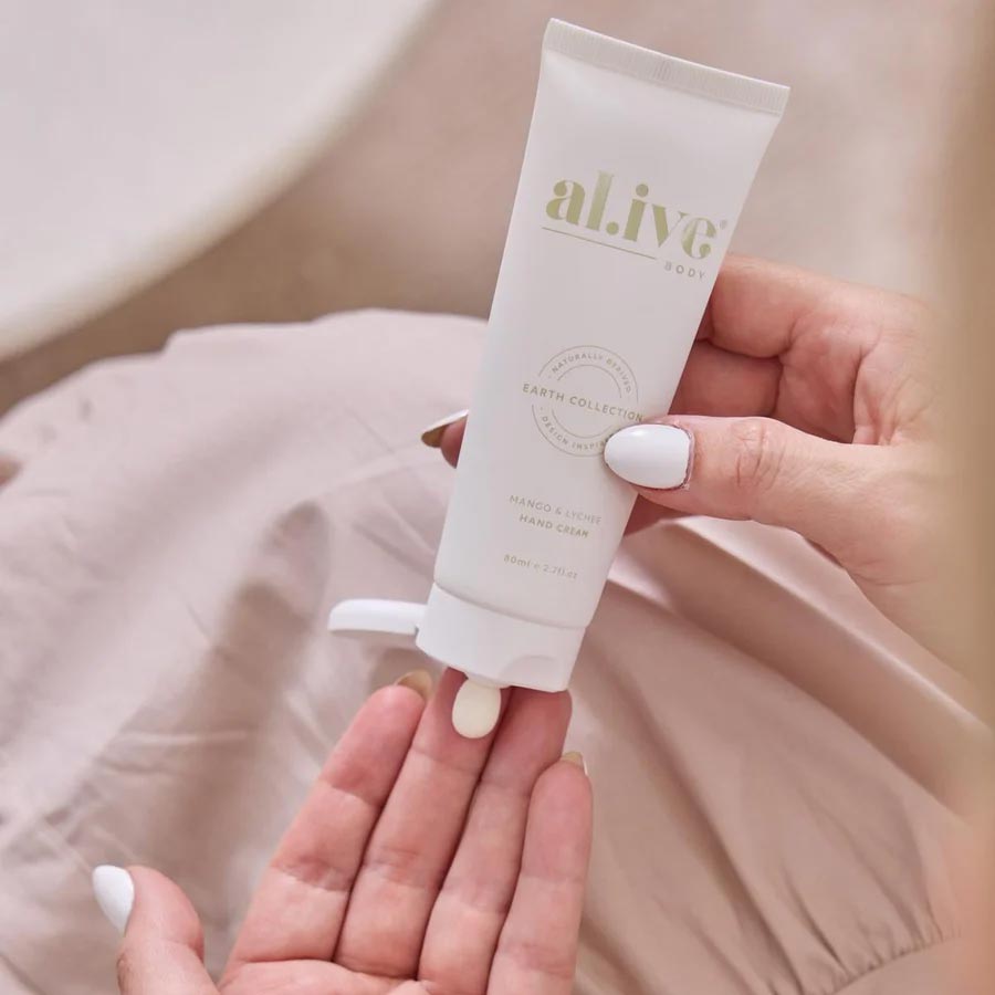 Al.ive Body Hand Cream - Mango & Lychee (80ml) | Koop.co.nz