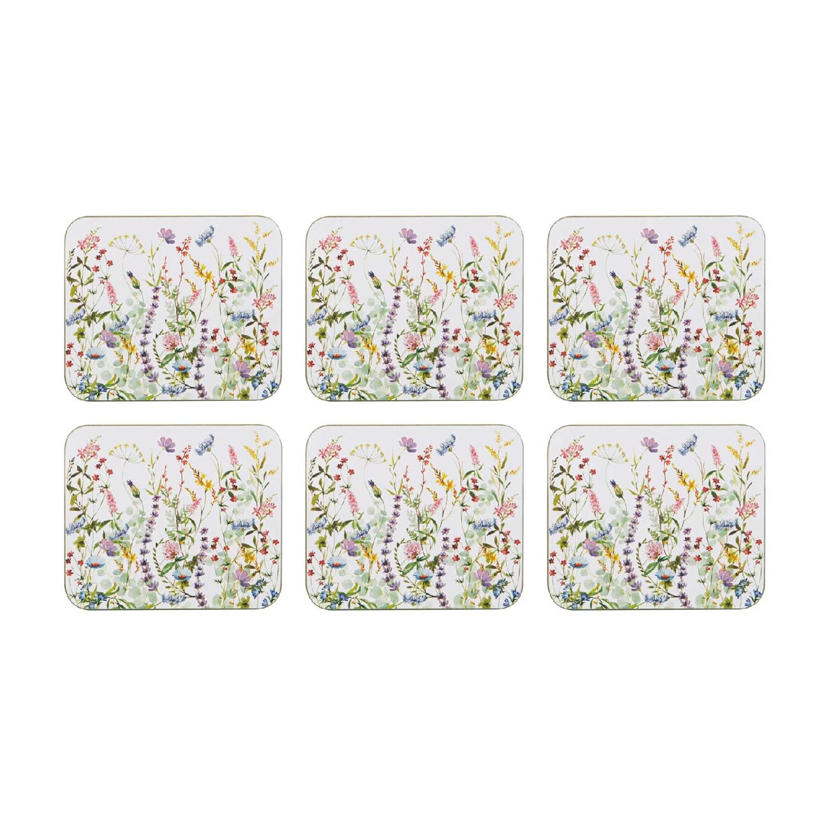 Ashdene Wildflowers Coaster Set/6 | Koop.co.nz