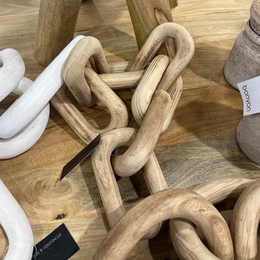 Stoneleigh & Roberson Natural Wooden Chain Link (72cm) | Koop.co.nz