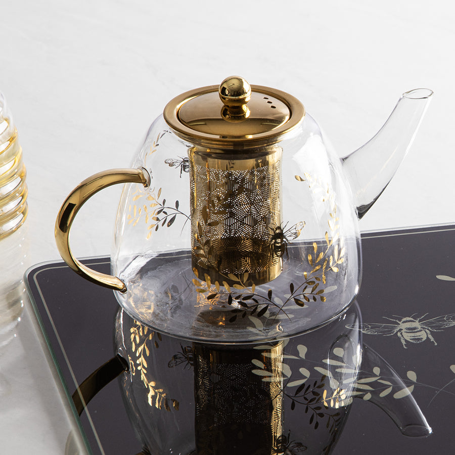 Ashdene Elegant Bee Teapot with Infuser (1.2L) | Koop.co.nz