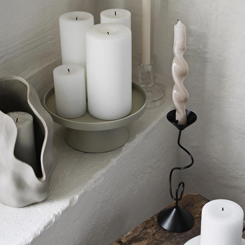 Broste Selma Black Candle Holder | Koop.co.nz