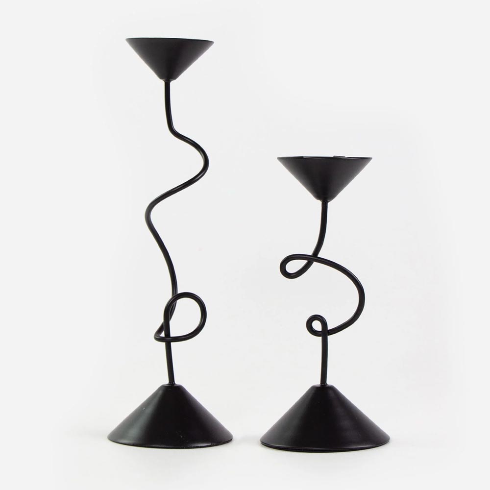 Broste Selma Black Candle Holder | Koop.co.nz