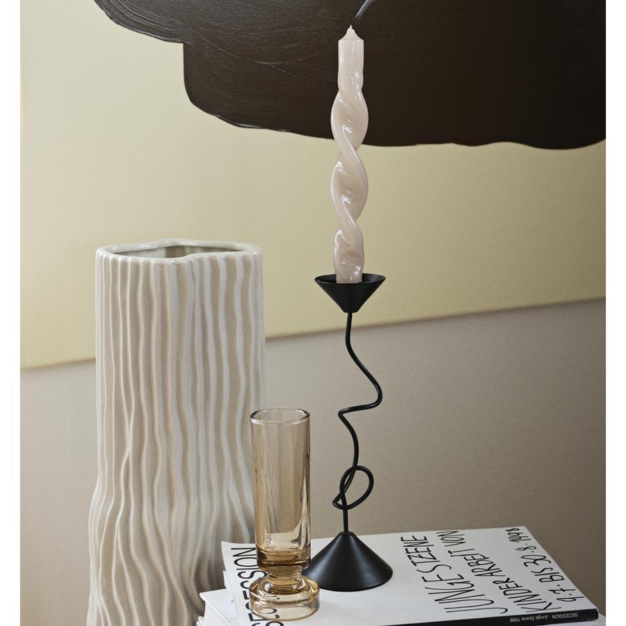 Broste Selma Black Candle Holder | Koop.co.nz