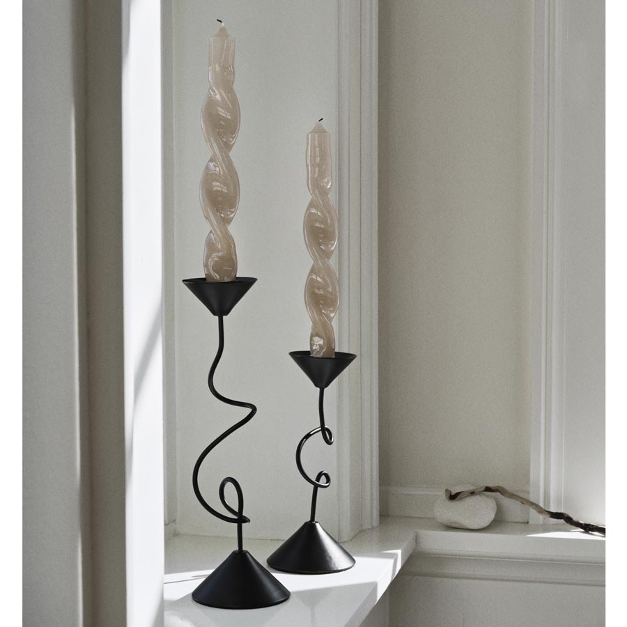 Broste Selma Black Candle Holder | Koop.co.nz