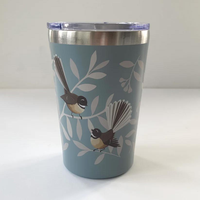 Hansby Design Stainless Steel Travel Coffee Cup - Fantail | Koop.co.nz
