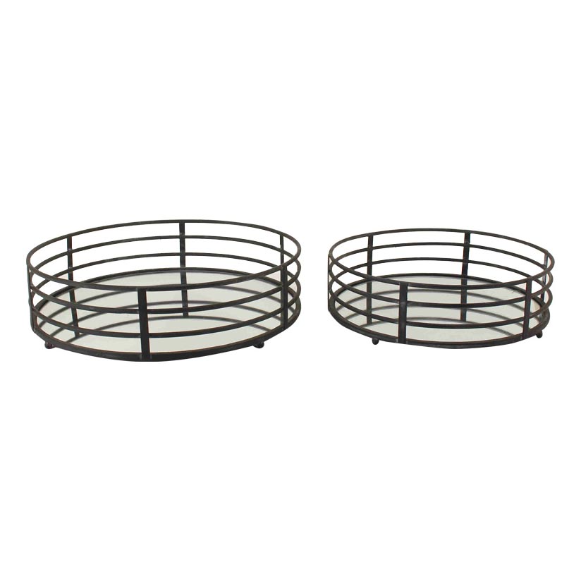 Le Forge Diana Mirror Tray Set/2 | Koop.co.nz